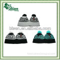 Promotion Men 100% Acrylic Embroidery Patch Pompom Beanie Hat
